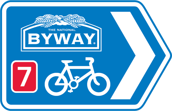 The National Byway shared route sign