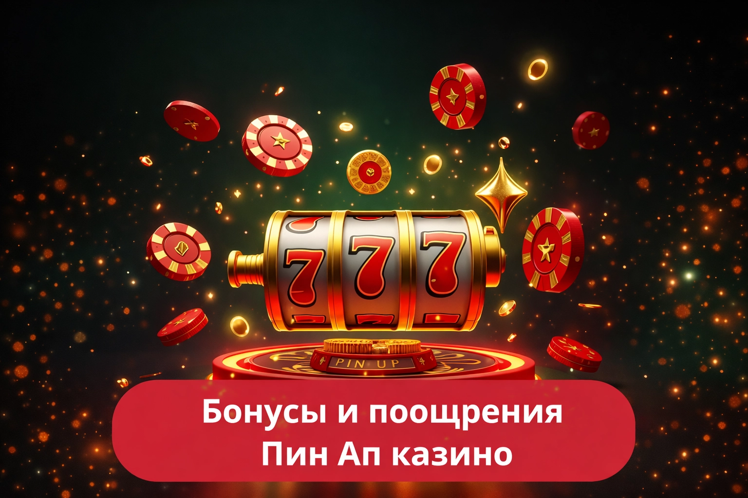 Бонусы и поощрения Пин Ап казино